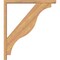 Ekena Millwork Funston Block Smooth Bracket w/ Offset Brace, Western Red Cedar, 3 1/2"W x 28"D x 32"H BKT0402X28X32FST05SWR - alternate 2